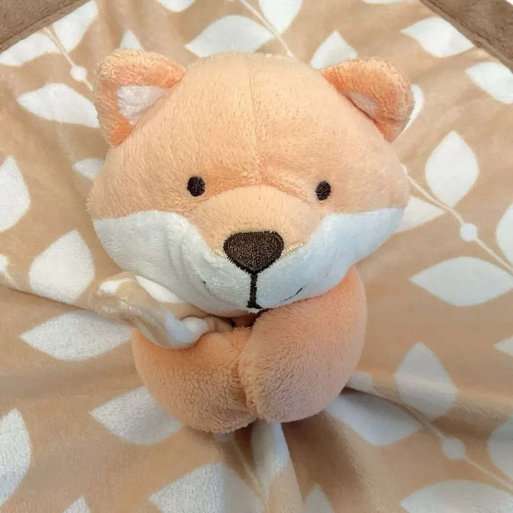 2016 Carter’s Fox Unisex Security Blanket Nappy Lovey Baby‎ Plush Square